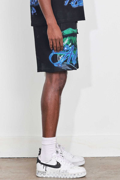 First Row - Art Of Escape Wave Shorts (Black)