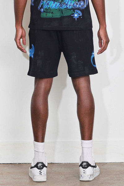First Row - Art Of Escape Wave Shorts (Black)