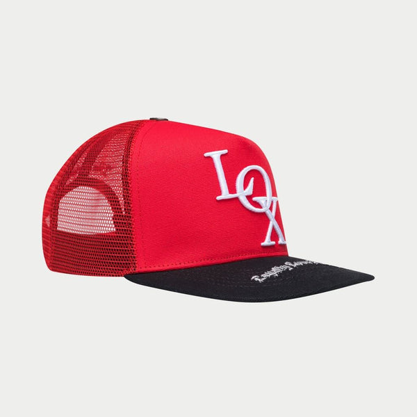 Godspeed - Living Off Xperience Trucker Hat (Red/Black)