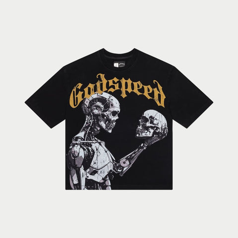 Godspeed - Mankind Vs Ai III Tee (Black/Yellow)