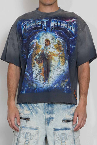 First Row - Eternal Myths Wrath Of Zeus Cropped Tee (Dark Grey)