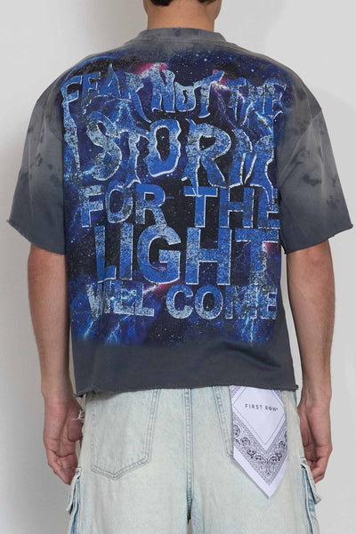 First Row - Eternal Myths Wrath Of Zeus Cropped Tee (Dark Grey)