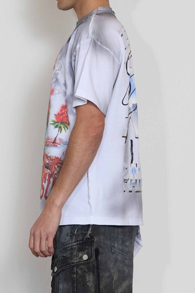 First Row - Lost Paradiso Electric Shock Skull Tee (White)
