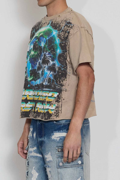 First Row - Lost Paradiso Burning Pyramid Tee (Khaki)
