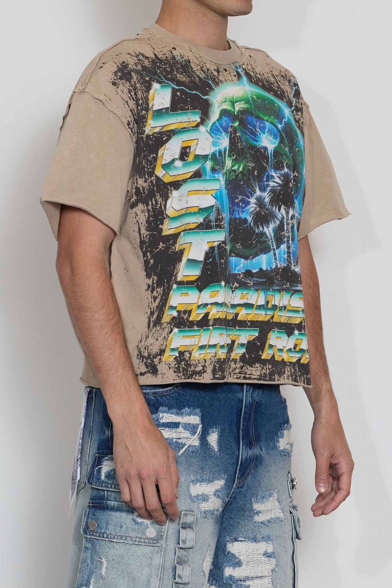 First Row - Lost Paradiso Burning Pyramid Tee (Khaki)