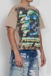 First Row - Lost Paradiso Burning Pyramid Tee (Khaki)