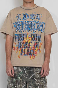 First Row - Lost Paradiso Shouting Night Tee (Khaki)