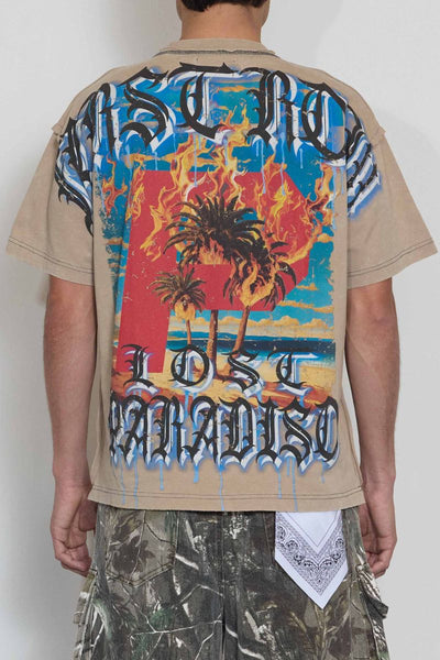 First Row - Lost Paradiso Shouting Night Tee (Khaki)