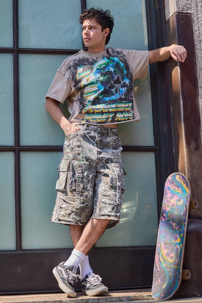 First Row - Lost Paradiso Burning Pyramid Tee (Khaki)