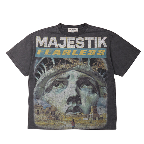 Majestik - Keep Dreamin Cropped Tee (Dark Grey)