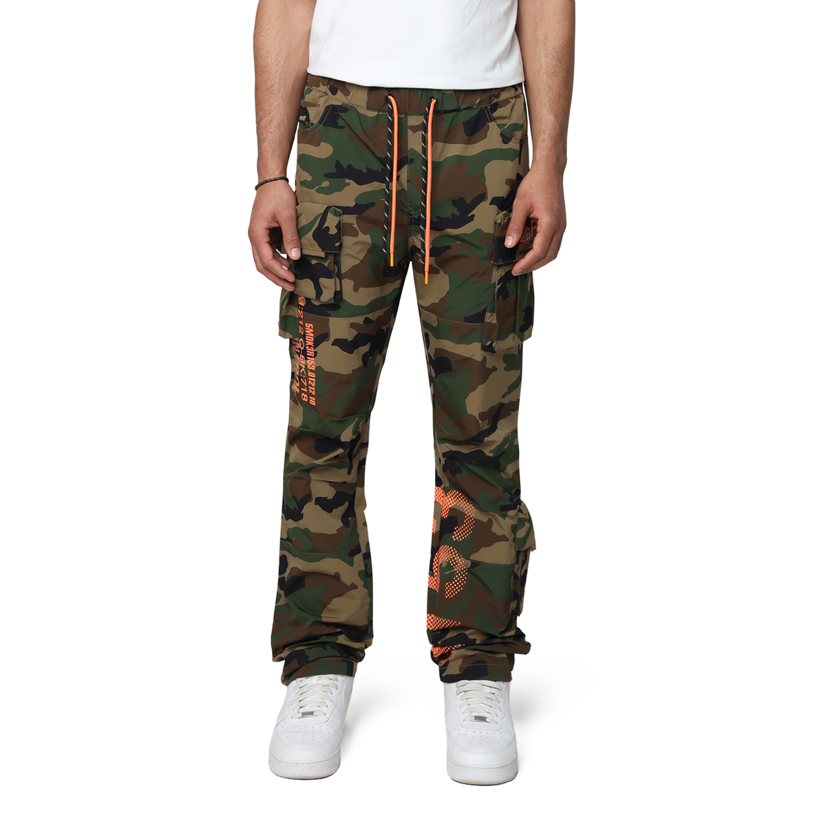 Smoke Rise - Multi Cargo Windbreaker Pant (Wood Camo)