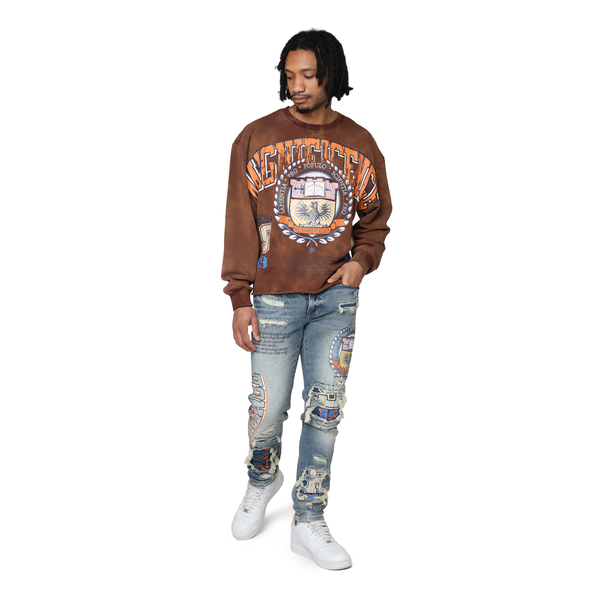 Smoke Rise - Magnificence French Terry Crewneck (Mustang)