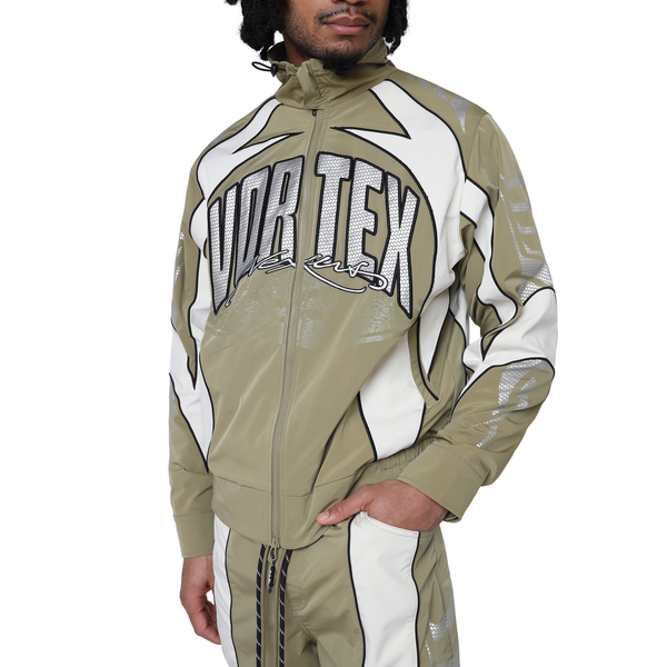 Smoke Rise - Vortex Windbreaker Jacket (Dried Herb)