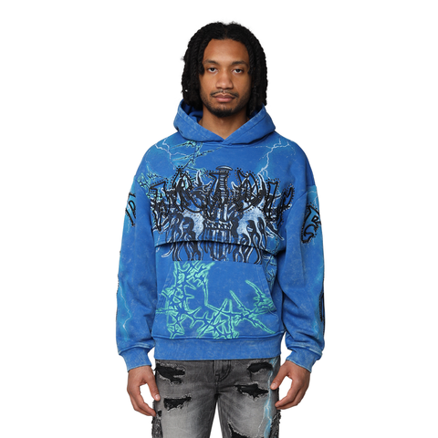 Smoke Rise - Paradise Fleece 2Fer Hoodie (Nautical Blue)