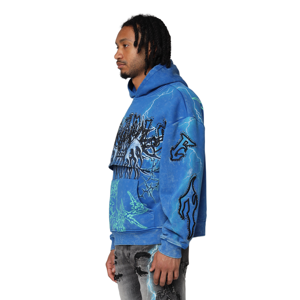 Smoke Rise - Paradise Fleece 2Fer Hoodie (Nautical Blue)