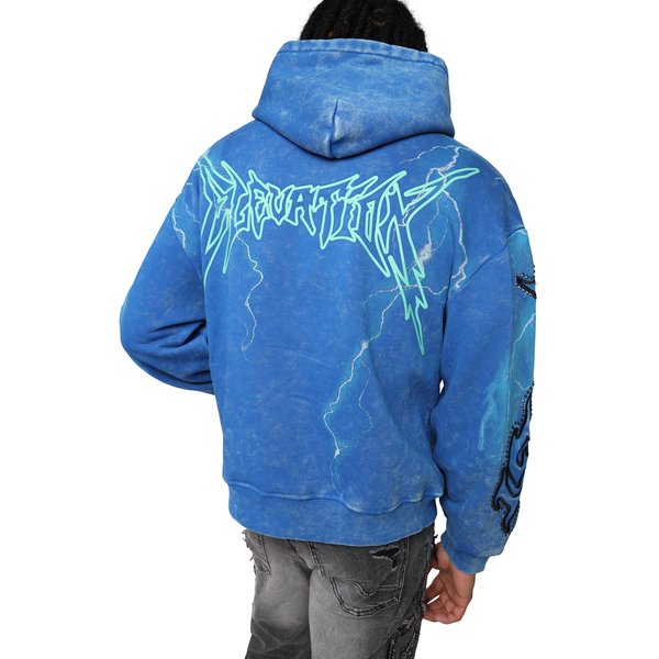 Smoke Rise - Paradise Fleece 2Fer Hoodie (Nautical Blue)
