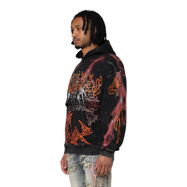 Smoke Rise - Paradise Fleece 2Fer Hoodie (Black)