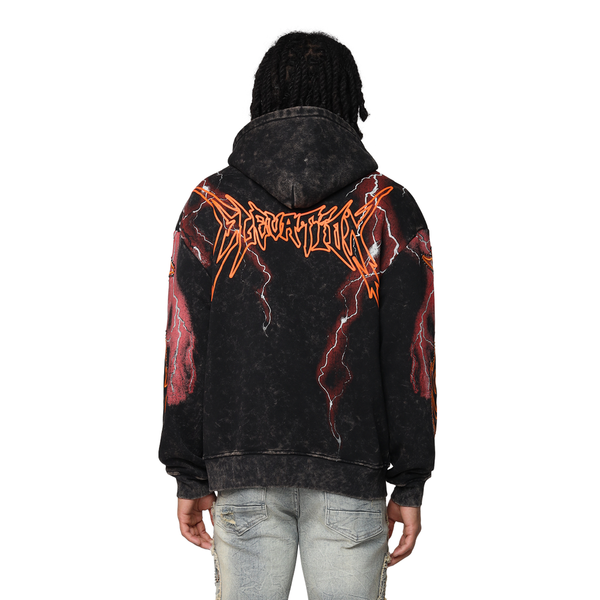 Smoke Rise - Paradise Fleece 2Fer Hoodie (Black)