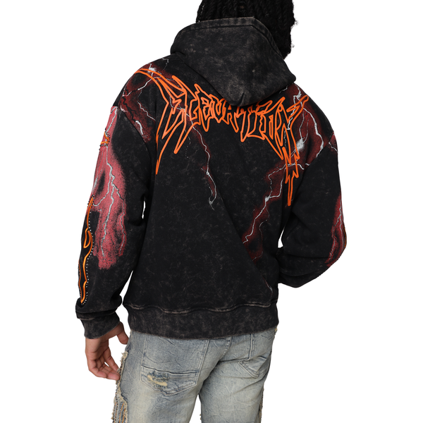 Smoke Rise - Paradise Fleece 2Fer Hoodie (Black)