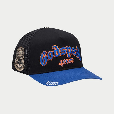 Godspeed - Living Off Xperience Trucker Hat (Blue/Black)