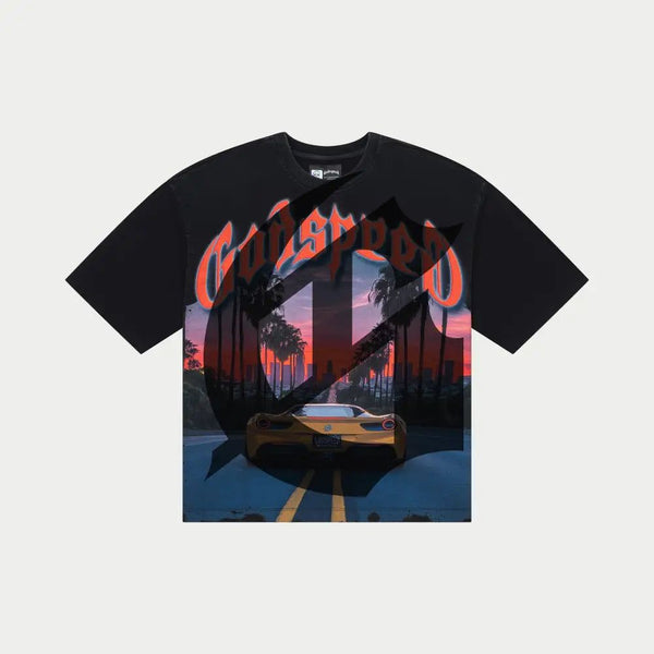 Godspeed - Sunset BLVD Tee (Black Wash)