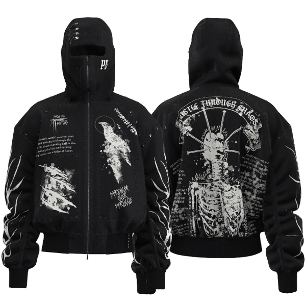 Point Blank - Night Ninja Hoodie Zip Up Jacket (Black)