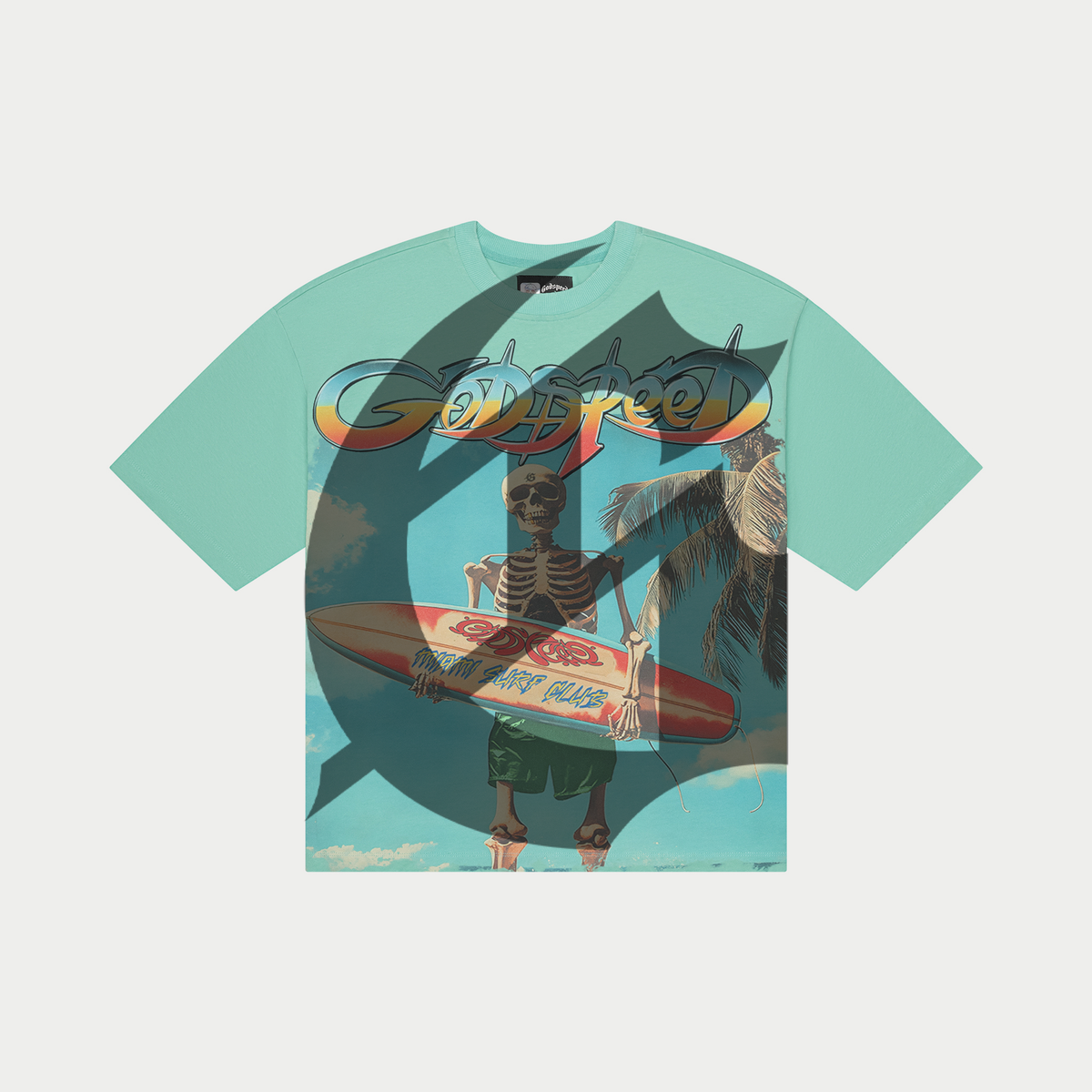 GODSPEED - Miami Surf Club Tee (Teal)