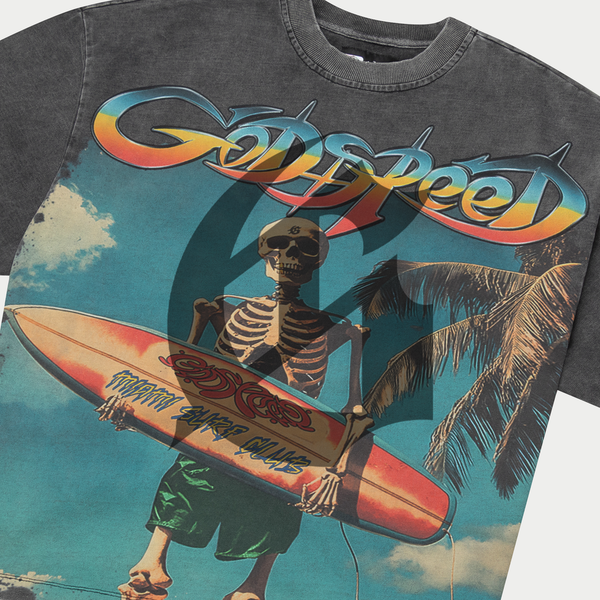 GODSPEED - Miami Surf Club Tee (Grey Wash)