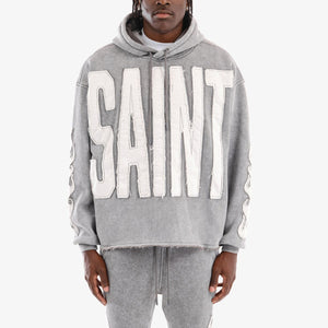 Copper Rivet - Saint Crop Hoodie (Grey) – OCTANE