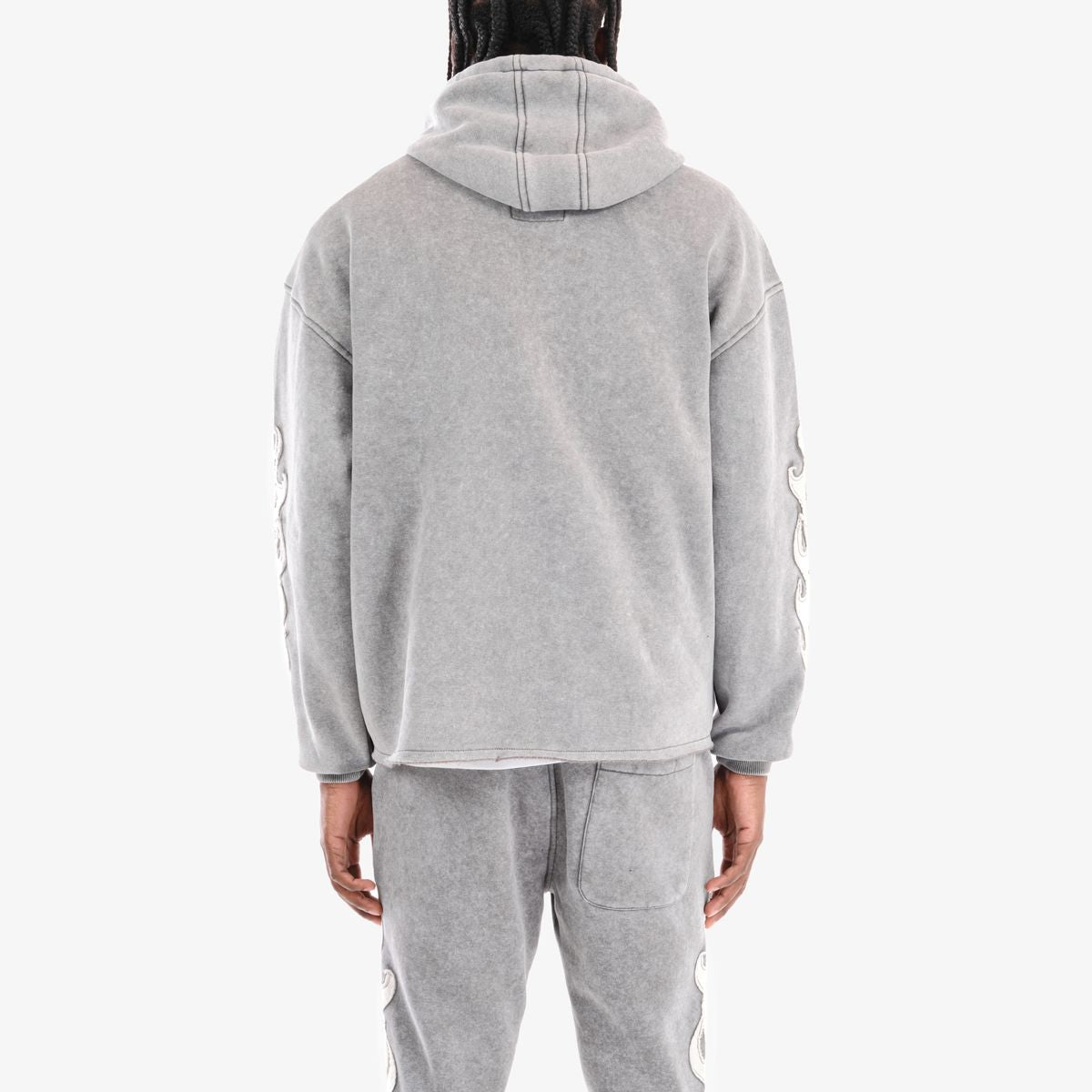 Copper Rivet - Saint Crop Hoodie (Grey) – OCTANE