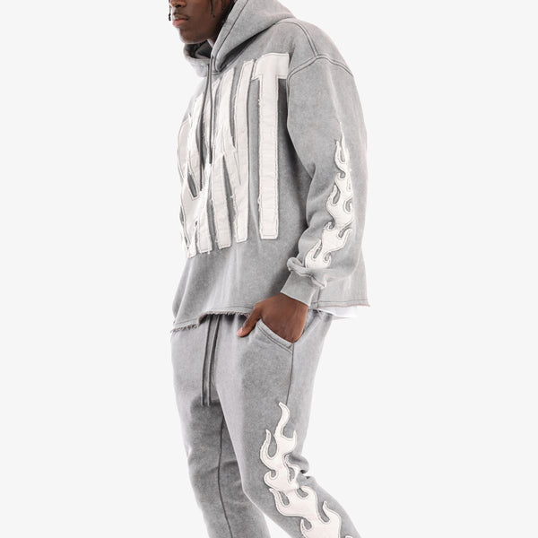 Copper Rivet - Saint Crop Hoodie (Grey)