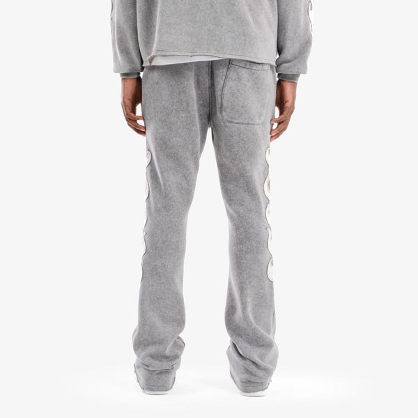 Copper Rivet - Flame Stack Pants (Grey)