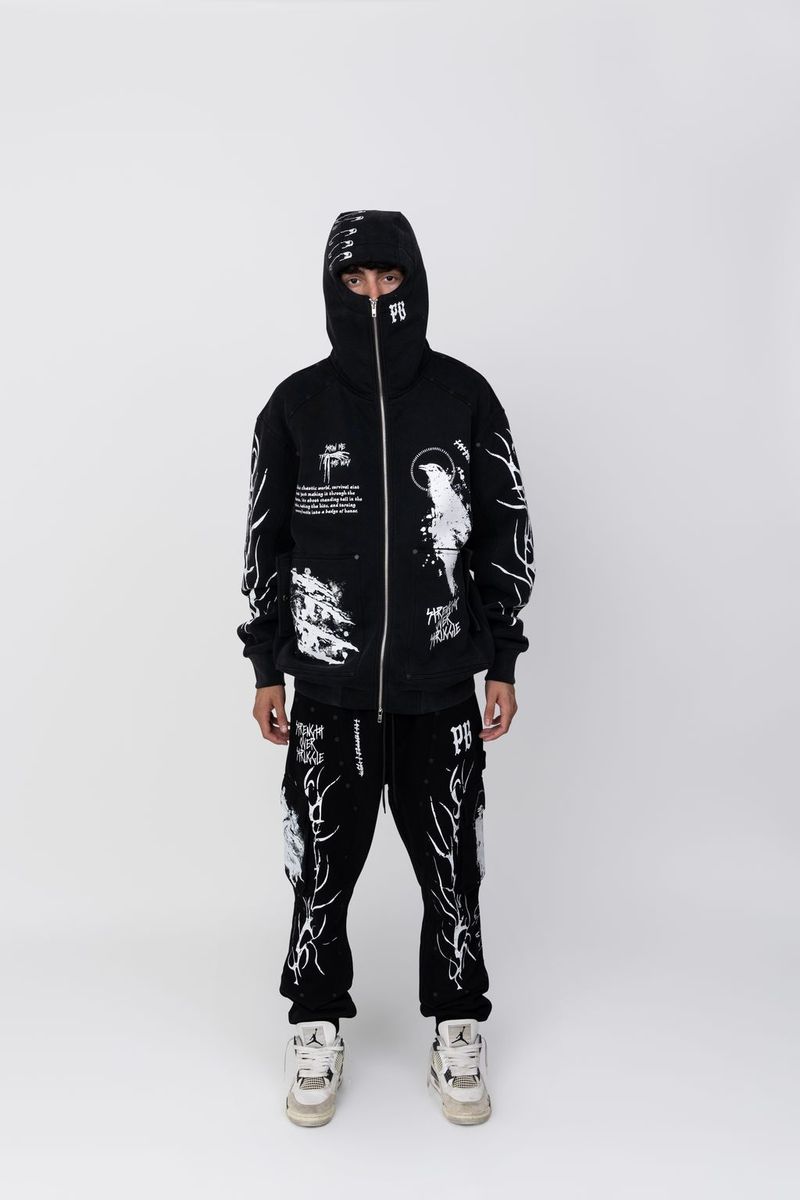 Point Blank - Night Ninja Hoodie Zip Up Jacket (Black) – OCTANE