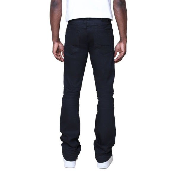 Smoke Rise - Vintage Wash Clean Stacked Jean (Jet Black)