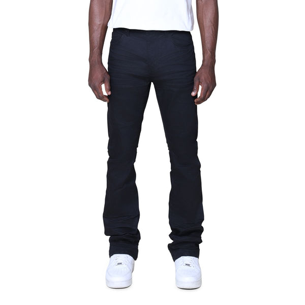 Smoke Rise - Vintage Wash Clean Stacked Jean (Jet Black)