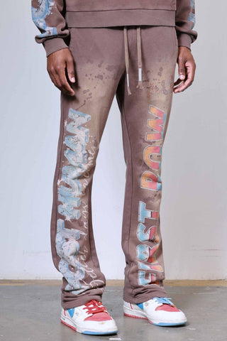 First Row - Post Human New Born Flare Sweatpants  (Cafe)