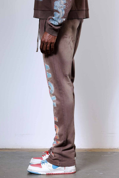 First Row - Post Human New Born Flare Sweatpants  (Cafe)