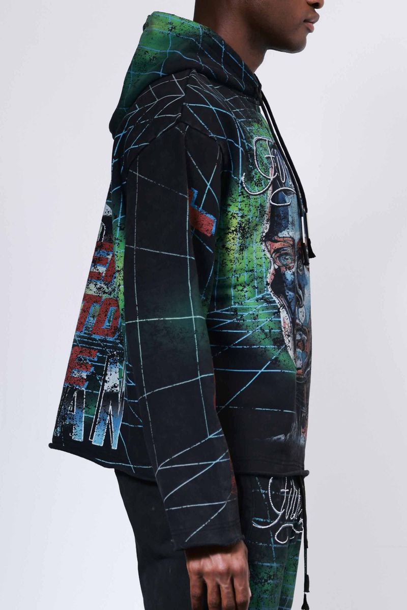 First Row - Post Human Matrix Hoodie (Black) – OCTANE