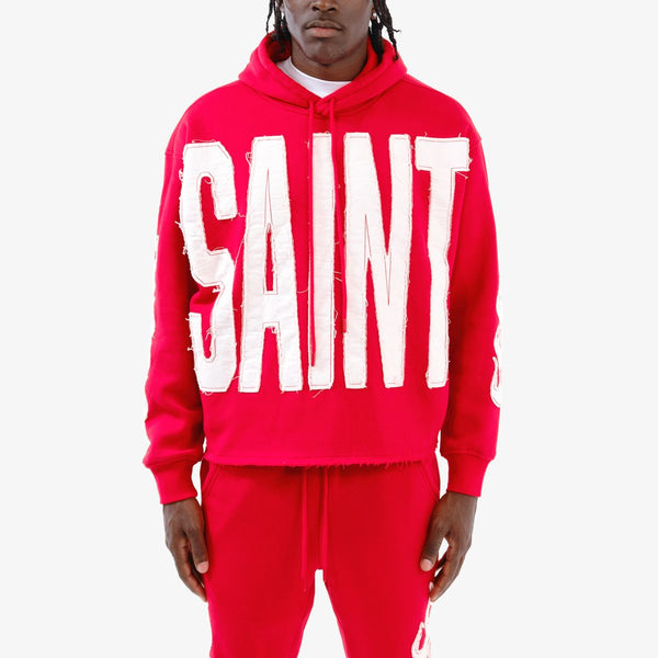 Copper Rivet - Saint Crop Hoodie (Red)