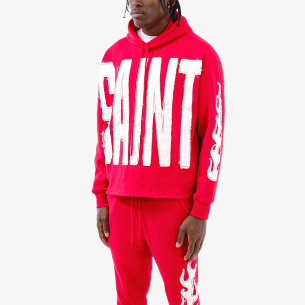 Copper Rivet - Saint Crop Hoodie (Red)
