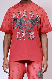 First Row - Wake Up and Be Fierce Applique Tee (Red)