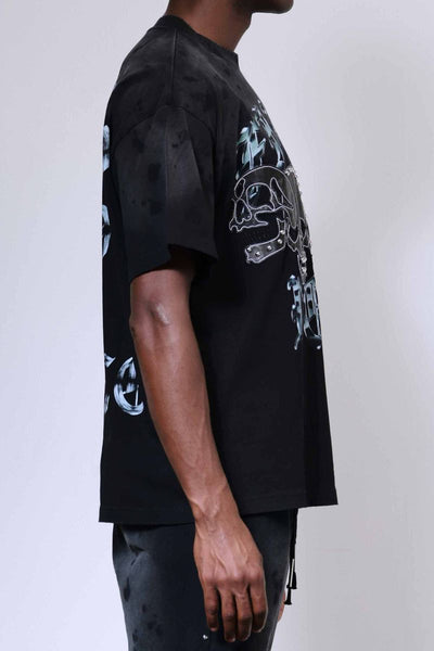 First Row - Wake Up and Be Fierce Applique Tee (Black)