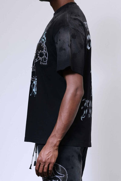 First Row - Wake Up and Be Fierce Applique Tee (Black)