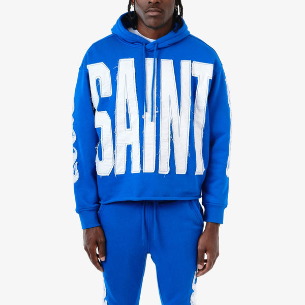 Copper Rivet - Saint Crop Hoodie (Royal)