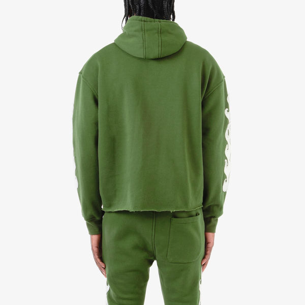 Copper Rivet - Saint Crop Hoodie (Olive)