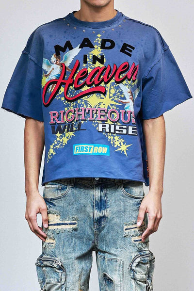 First Row - Made In Heaven Righteous Will Cropped Tee (Urban Grey)