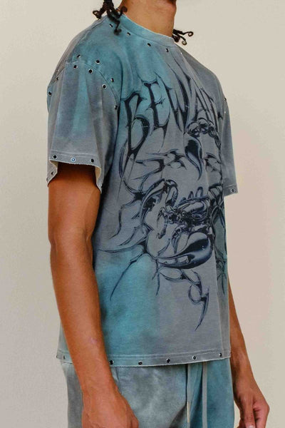 First Row - Be Fierce Green Mist Tee (Smoke)