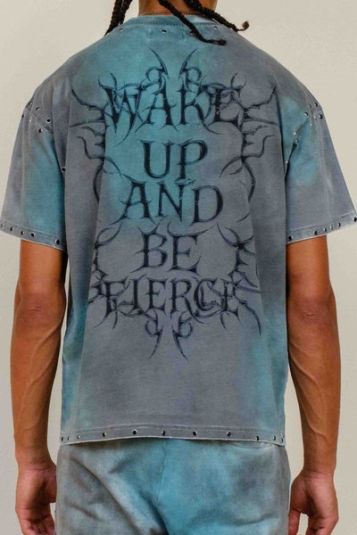 First Row - Be Fierce Green Mist Tee (Smoke)