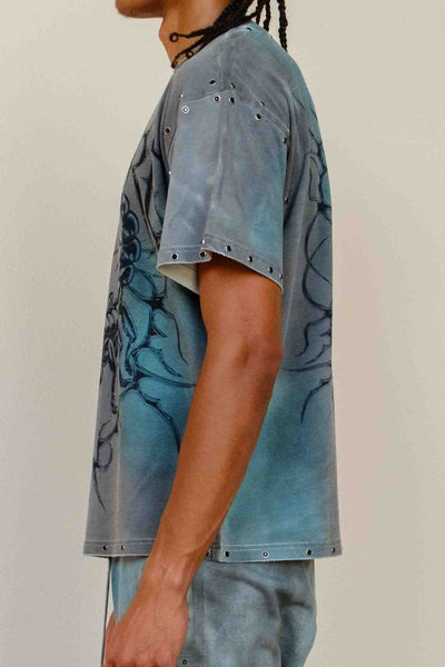 First Row - Be Fierce Green Mist Tee (Smoke)