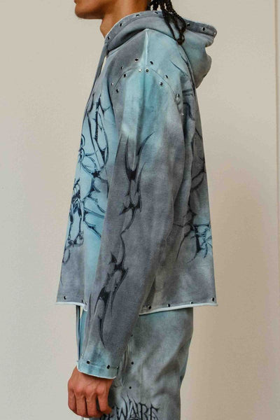 First Row - Be Fierce Green Mist Scorpion Hoodie (Smoke)